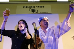 乾杯！OB代表　猪俣敬一郎（７３）、現役代表　武部由莉子（１０）